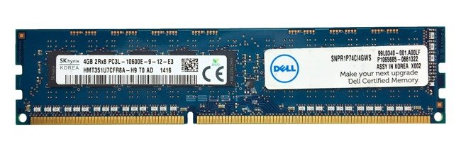 Pamięć RAM 1x 4GB Hynix ECC UNBUFFERED DDR3  1333MHz PC3-10600 UDIMM | HMT351U7CFR8A-H9